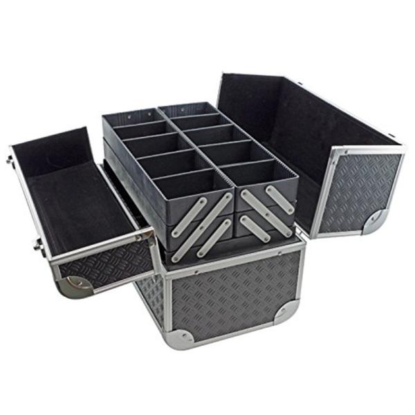 Quality Aluminum Frame Makeup Train Case Customized Logo Long Lifespan For Women for sale