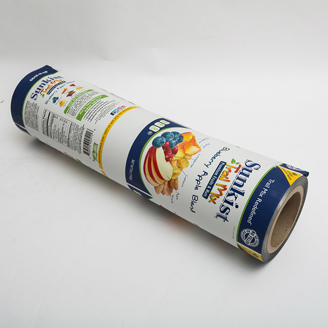 1oz Multilayer Stretch Compound Food Packaging Plastic Roll Film For Dry Fruit Chips
