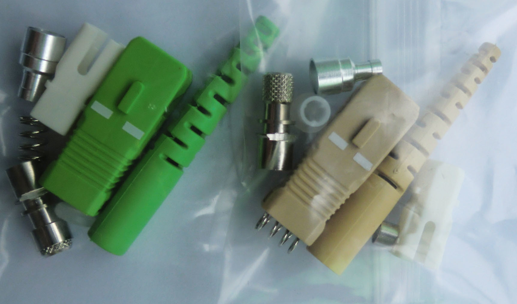 SC Singlemode Multimode Fiber Optic Cable Connector Embedded Structure