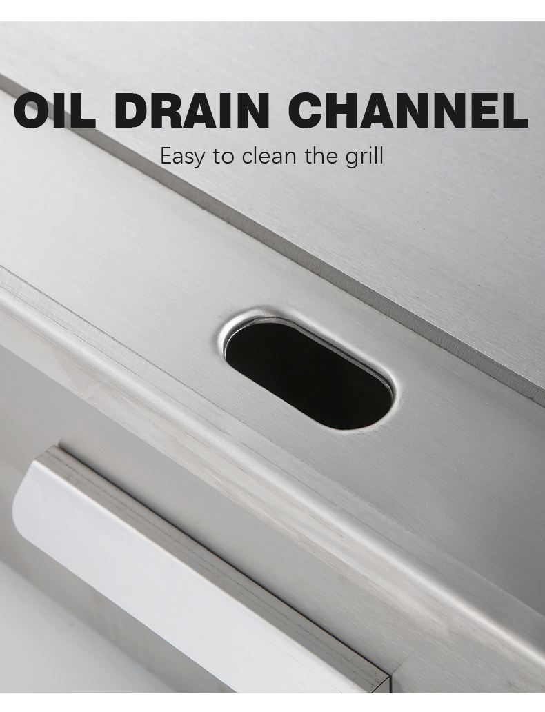 Dorayaki Teppanyaki Machine Commercial Stainless Steel Electric Griddle 8mm Thickness
