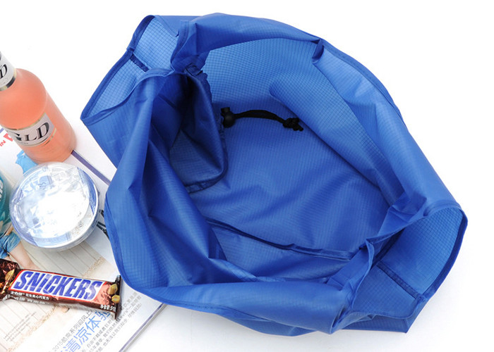 Customized 210D waterproof nylon foldable shopping bag thickened vest tote bag