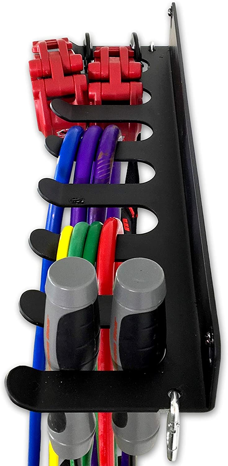 Non-folding Rack Multi-purpose Resistance Band Slot Organizer Storage Hanger Gym Fitness Tool Rack