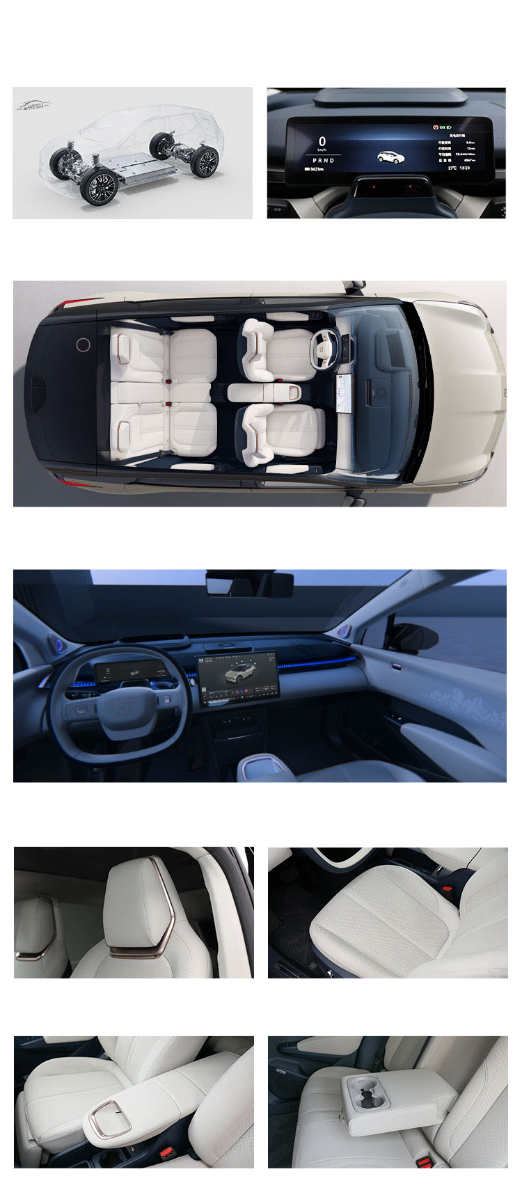 Zeekr X 2023 500km/512km/560km Range 5-Door 4-Seater SUV Electric Car for B2B Purchase