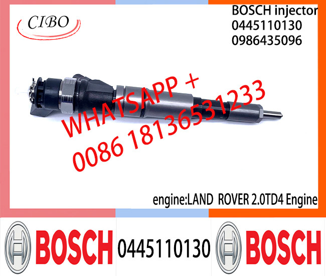 BOSCH Common Rail fuel Injector 0445110130 0986435096 13537789573 for LAND ROVER 2.0TD4