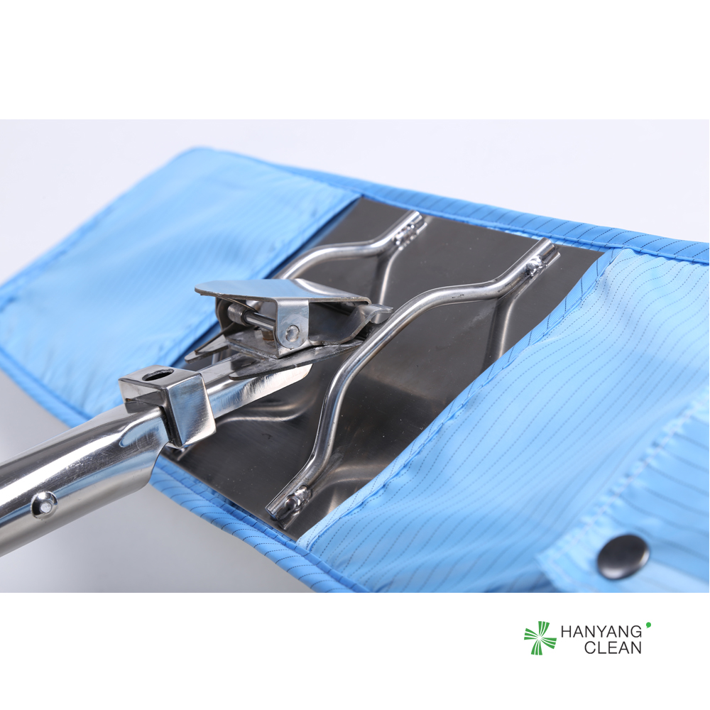 Antistatic Clean Room Mops ISO Certificated With Flat Design Slides Easily
