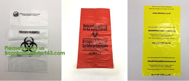 Lab, Hospital, Healthcare, Safety, Infectious, Medical Waste Disposal Warning Label Sterilization Indicate
