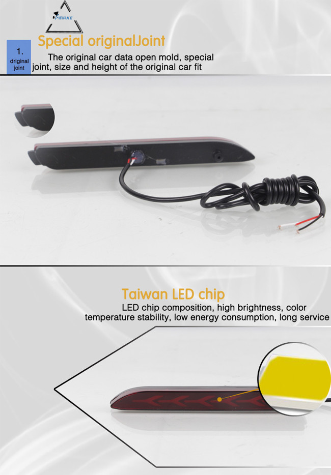 Wish Sienna Isf LED Rear Bumper Light Open Circuit Protection Safety Driving