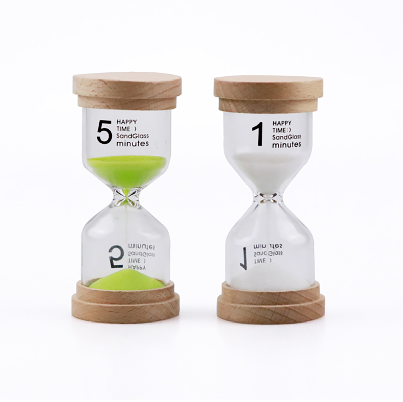 30 Second - 30 Minutes Small Hourglass Colorful Hourglass Wood OEM / ODM