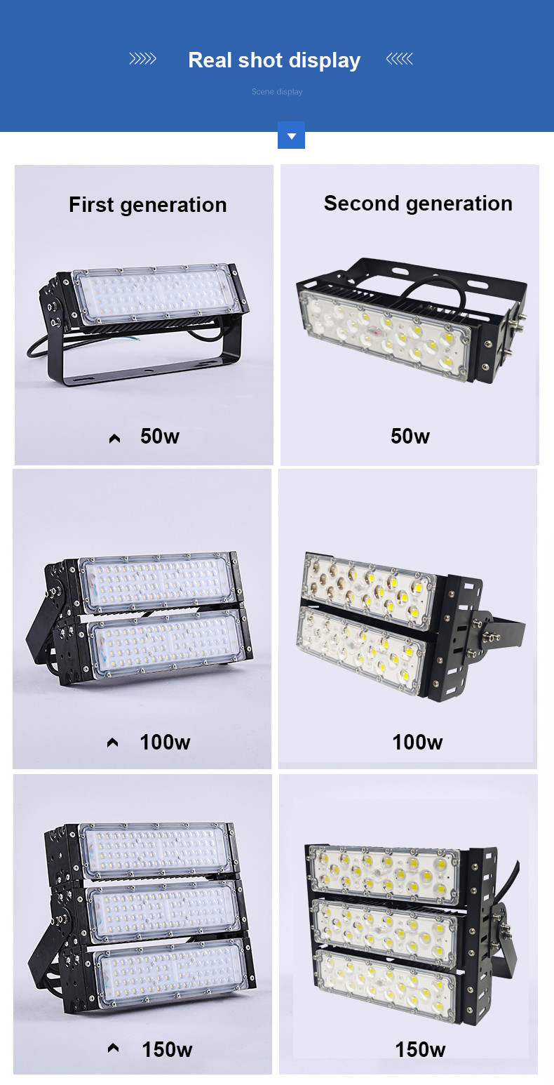 250 Watt 400 Watt 600w 800w LED Flood Light Waterproof 13500~14000lm