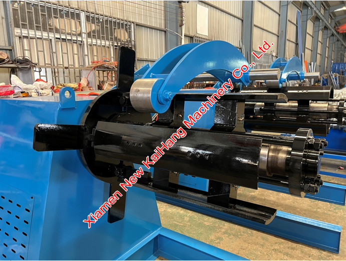 7Tons loading capacity X800MM input Un-Coiler /De-coiler, Rack, Hydraulic, driven motor, in roll former