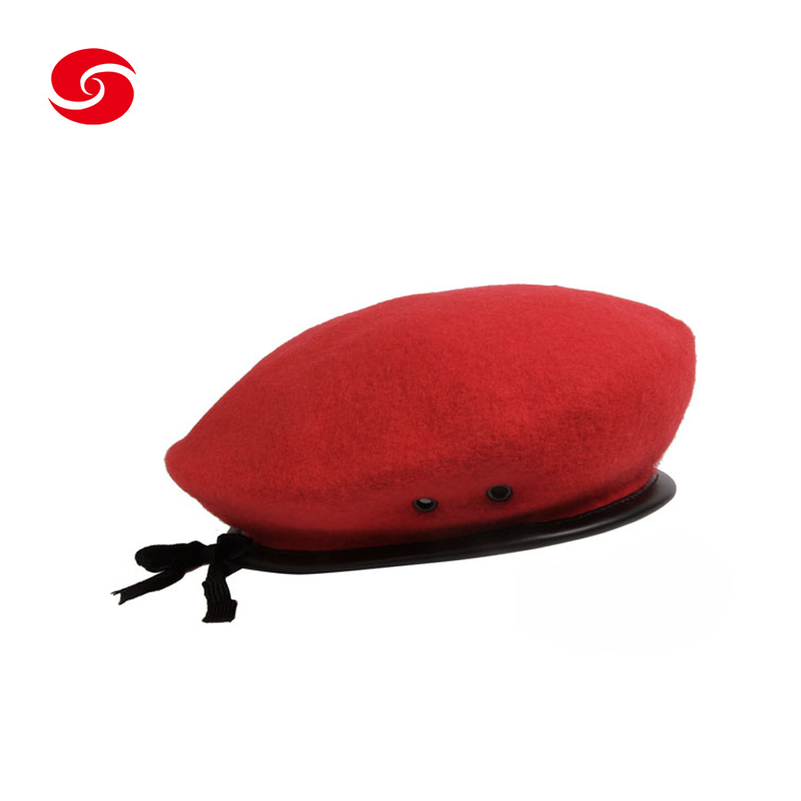 High Quality Army 100% Wool Men's Custom Military Beret Cap