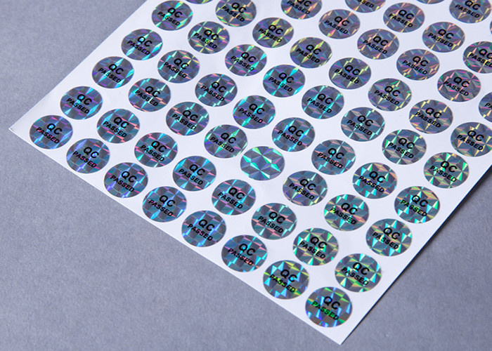 Color - Changing Silver Security Hologram Sticker With Scratch Off Code