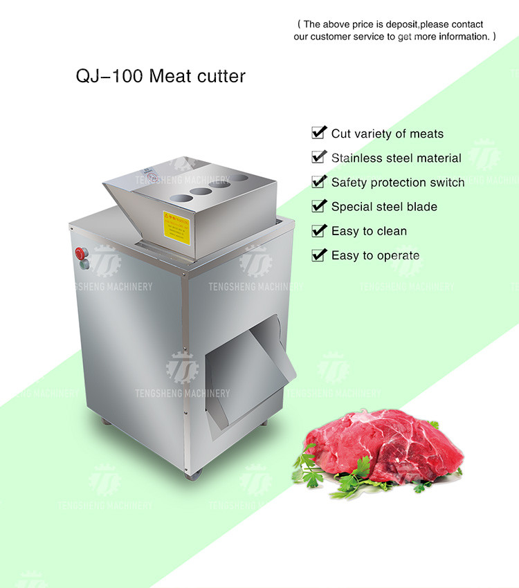 Industrial Automatic Meat Slicer Machine Beef Shredded Diced Food Processor