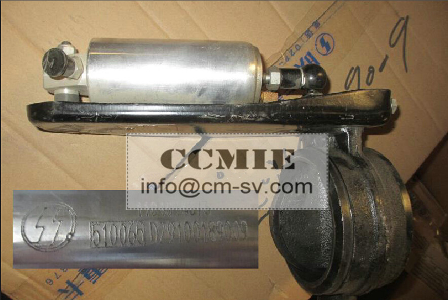 Heavy Duty Shacman Truck Parts , Diesel Engine Exhaust Brake Butterfly Valve