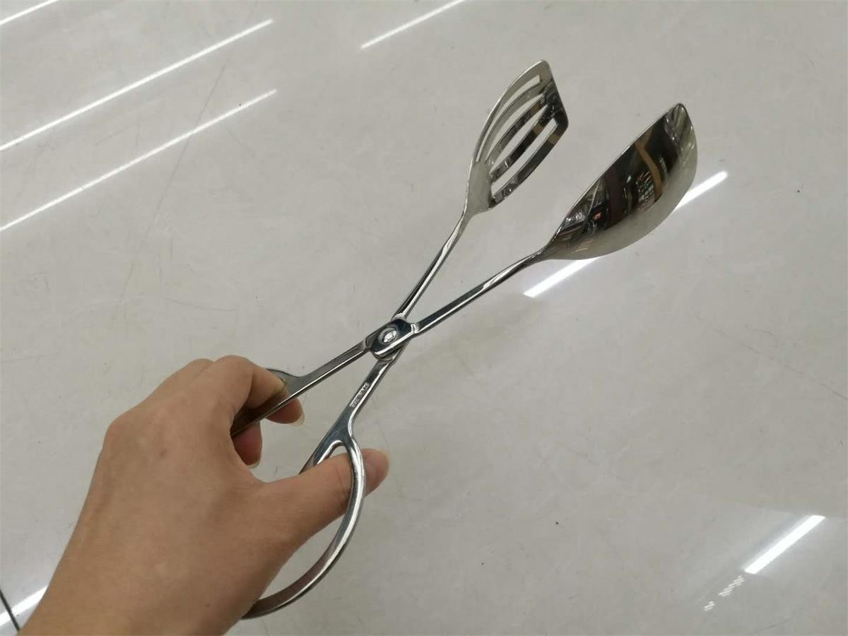 10'' Scissor Salad Tong 18-8 Stainless Steel, L=250MM, Commercial Buffet Supplies