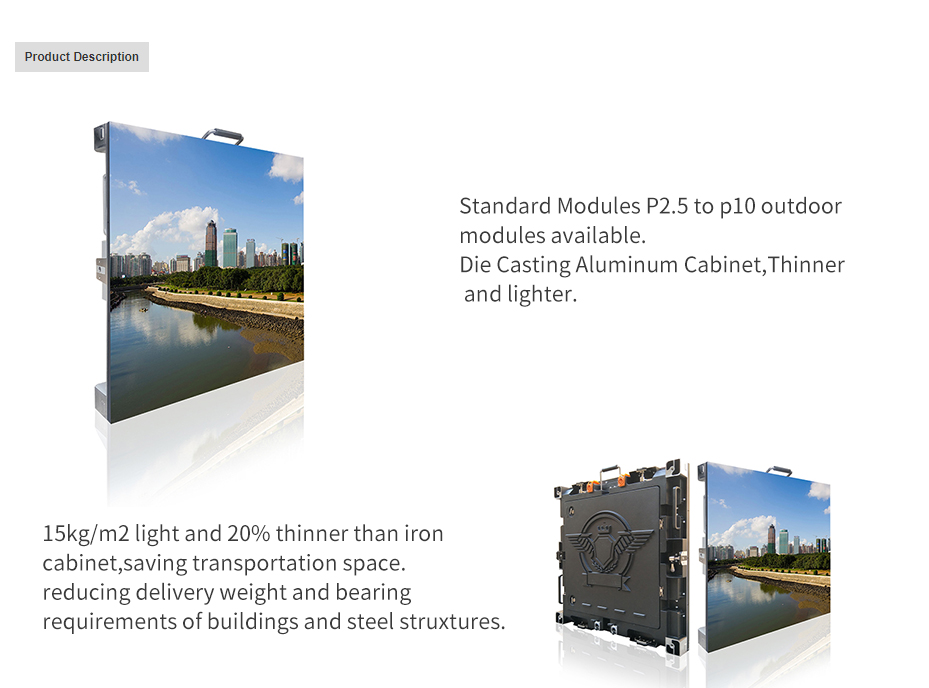 Waterproof Outdoor Fixed LED Display Full Color 6500cd/Sqm Concert Stage LED Screen
