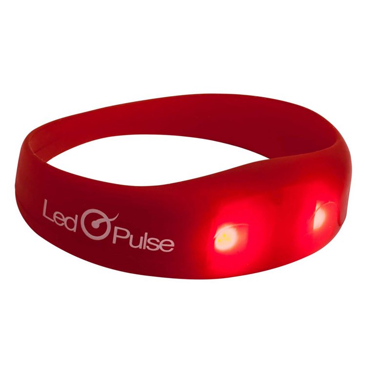 2018 Amazon Hot Selling Pink Glow Bracelet Light Up Custom Wristband High Quality Silicone LED Bracelet