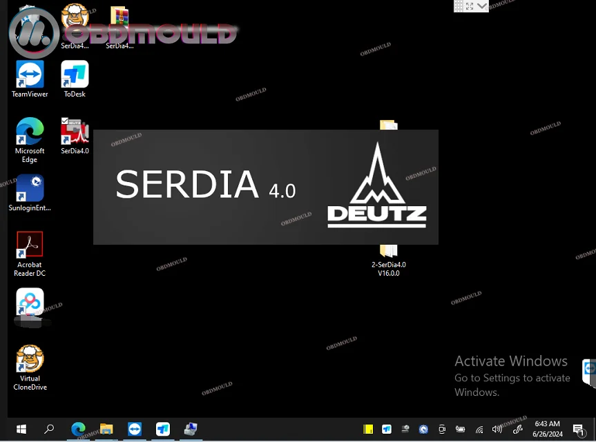 2024 For Deutz Decom Serdia 2010 Diagnostic Tool For Deutz Truck Controllers EMR 6 Diagnostic And Programming Tool
