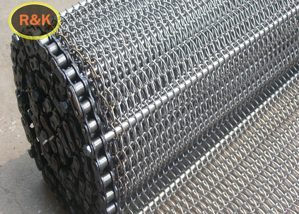 Plain Weave Conveyor Wire Mesh Belt 201 304 316l 310s Stainless Steel Material