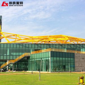 Galvanized Steel Structure Construction 1000 Tons For Showroom Office