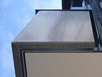 Flat wire woven mesh can be used as exterior facade.