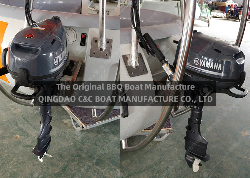 12 adults Pure Solar Power Fiberglass Barbecue Boat
