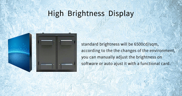 High Brightness 6500cd/Sqm Commercial Advertising LED Display Screen P5 P6 P8