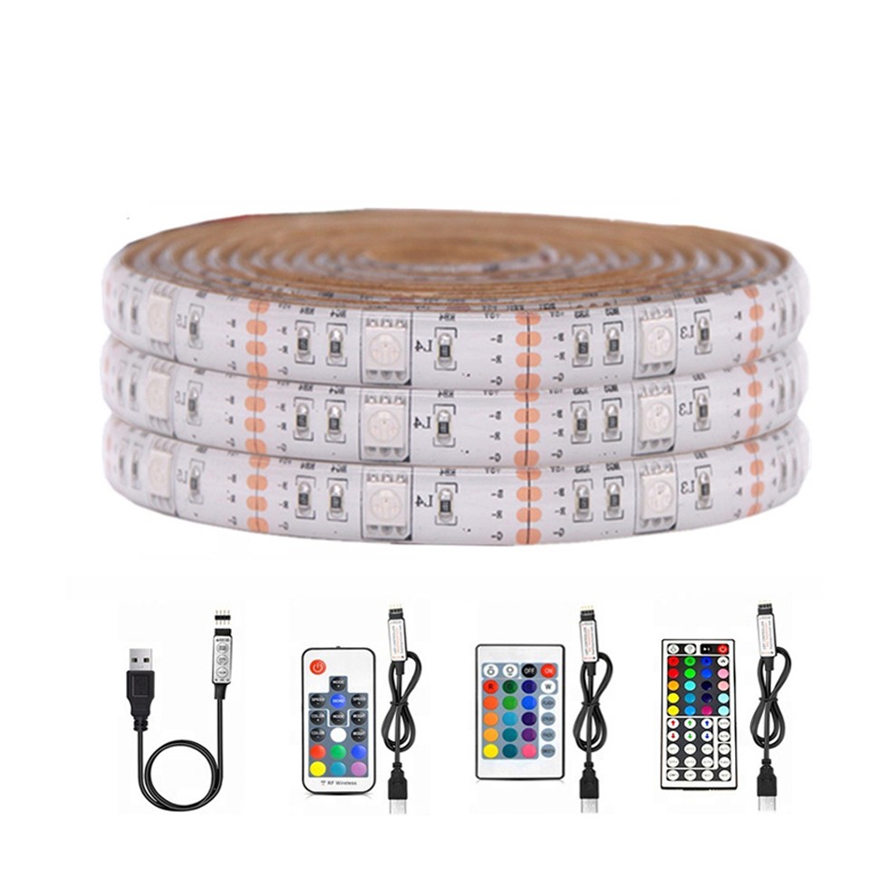 5V USB 5050 Self Adhesive LED Strip RGB 5000mm Addressable Led Strip