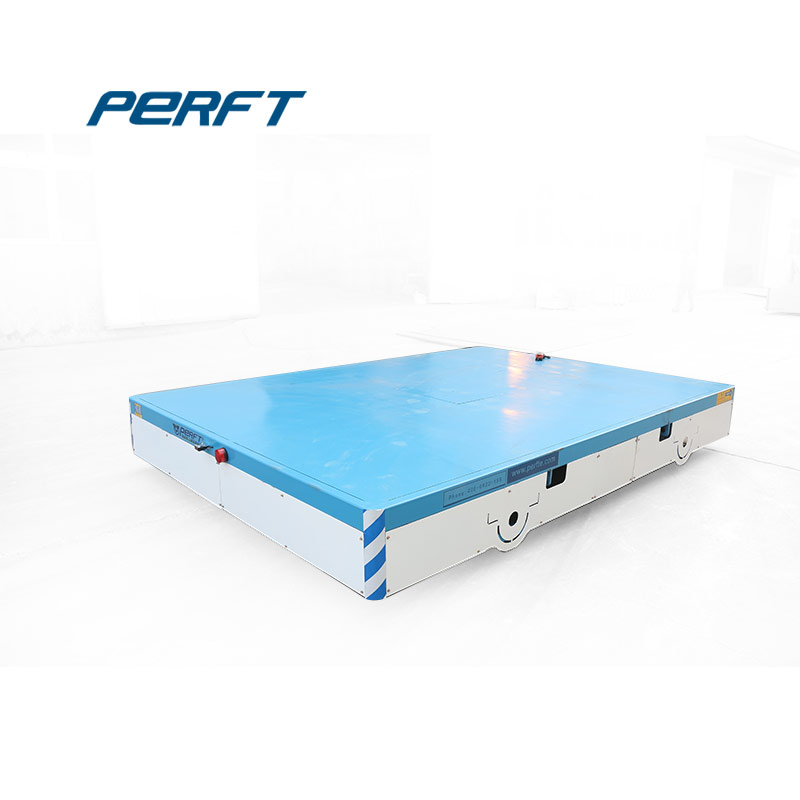 battery operated platform automated motorized cart ,customized battery powered carrier flat car