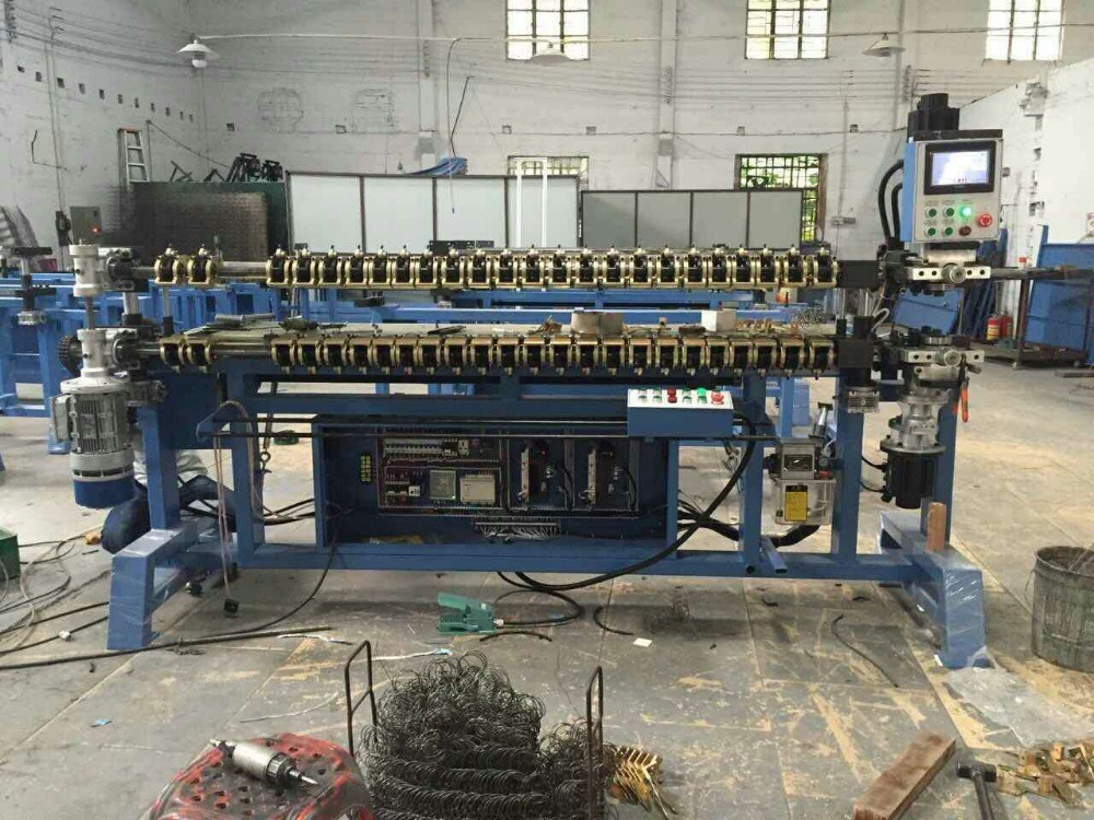 Mattress Bonnel Automatic Spring Making Machine 60 - 80 Bed Nets / Day Productivity