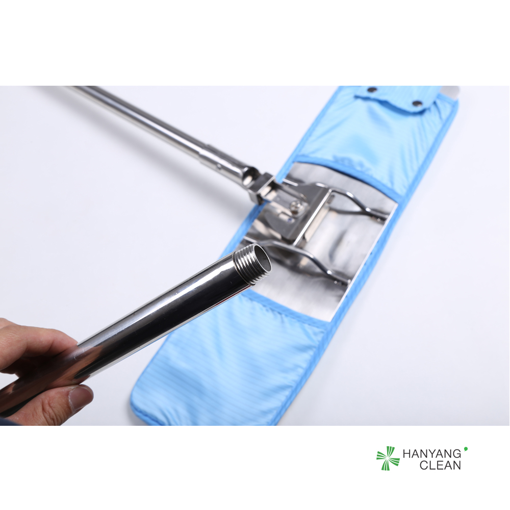Antistatic Clean Room Mops ISO Certificated With Flat Design Slides Easily