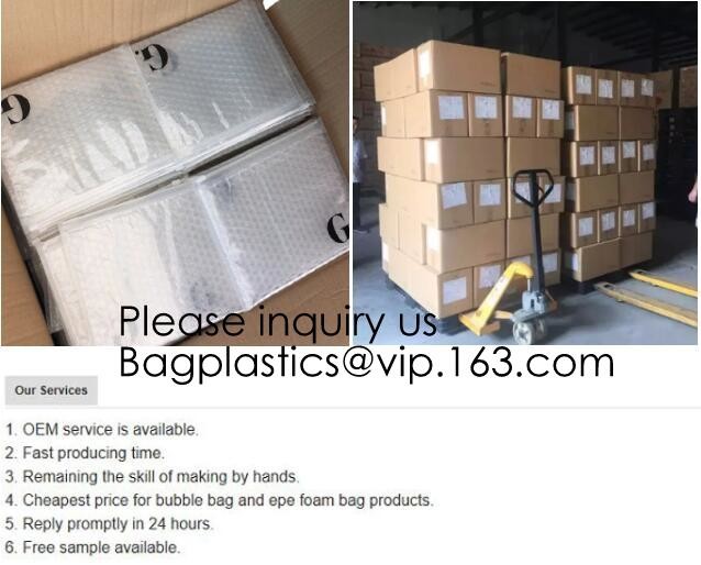 Colored PVC Film Bubble Bag/Special PVC k Bubble Bag/New Material Bubble Mailer With Zipper, bagease, bagplastics