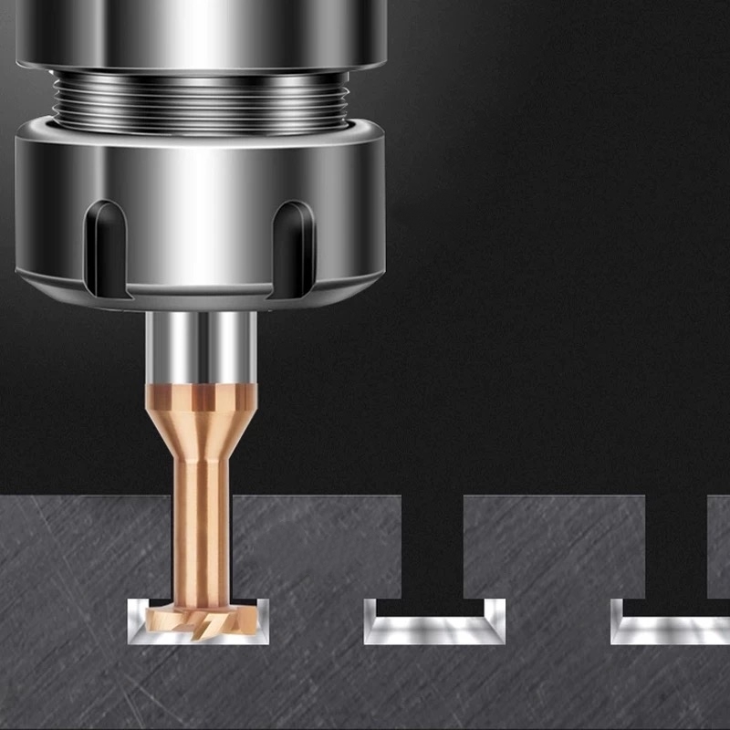 Carbide T Slot End Mill T Grooving Milling Cutter CNC Machine Tooling 4 Flute for Stainsteel