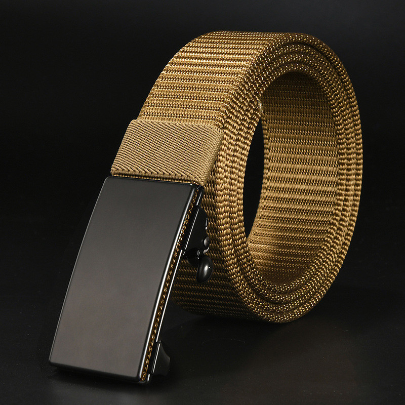 100pcs Men Woven Fabric Belts 130cm Alloy Braided Woven Belt Weaving
