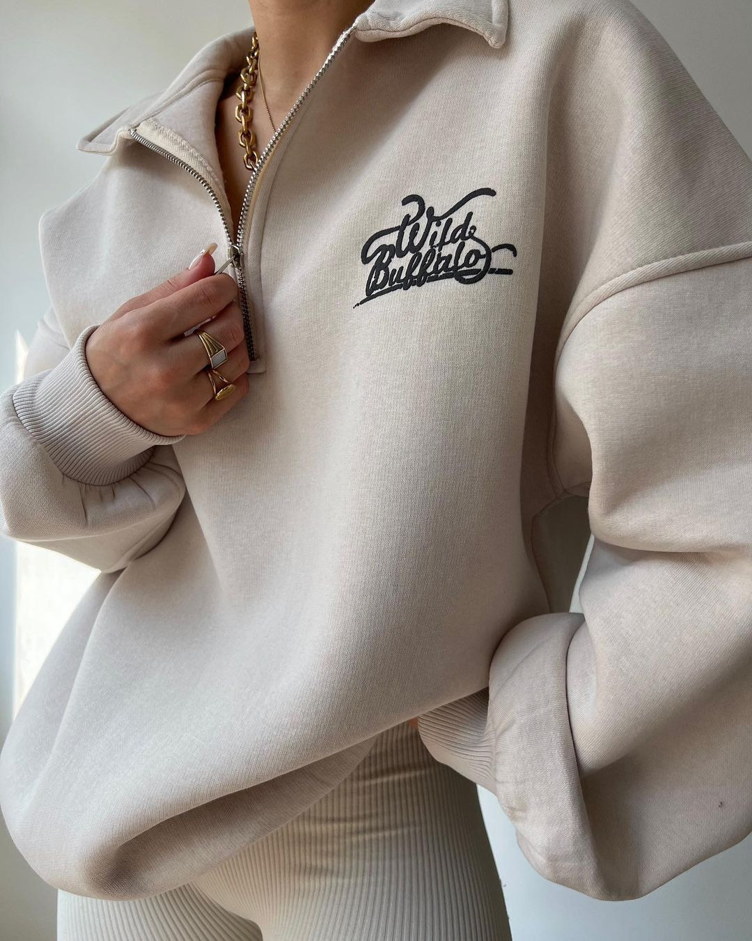 Womens Oversized Fleece Zip Up Hoodie Yoga Top Hoodie Sweatshirts Casual Cozy Style