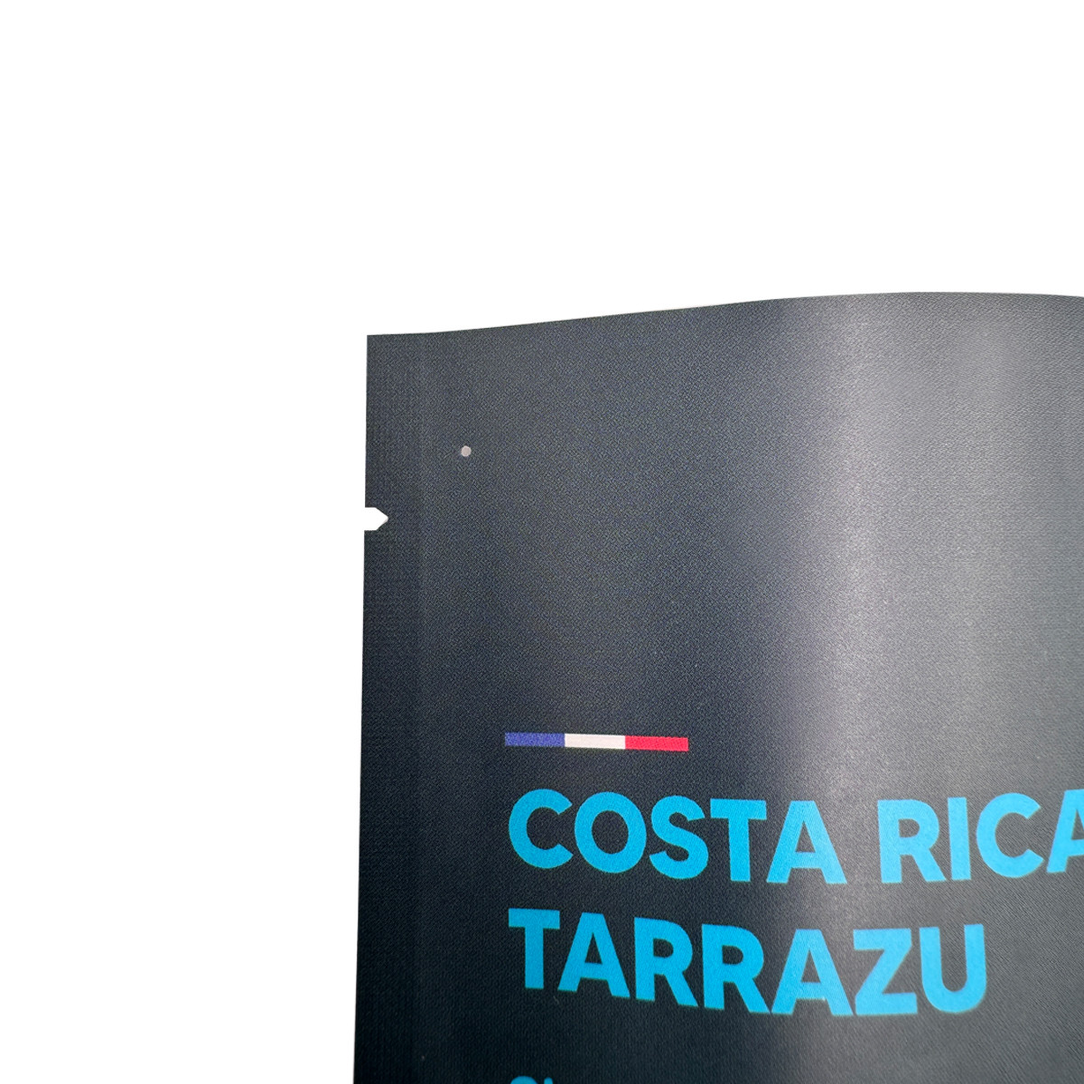 Custom Printed Matte Black Small Flexible Plastic 3 Sided Pouch For Tea With Aluminum Foil Lining