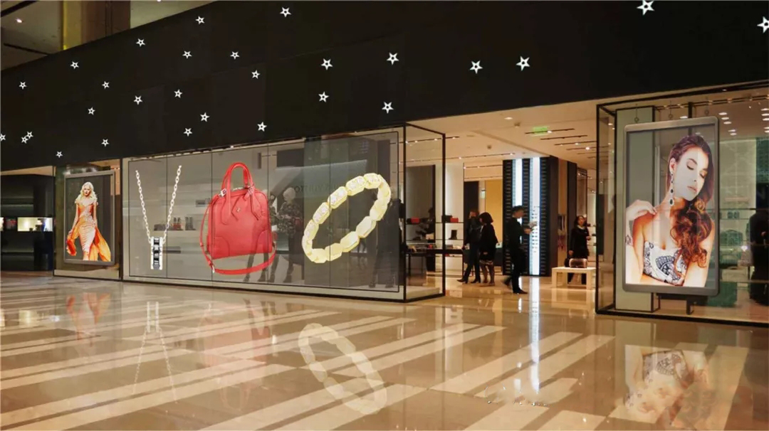 Large Glass Window Transparent LED Poster Display