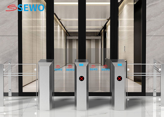 Automatic Retractable Sliding Gate Turnstile Facial Recognition With Qr Code Scanner