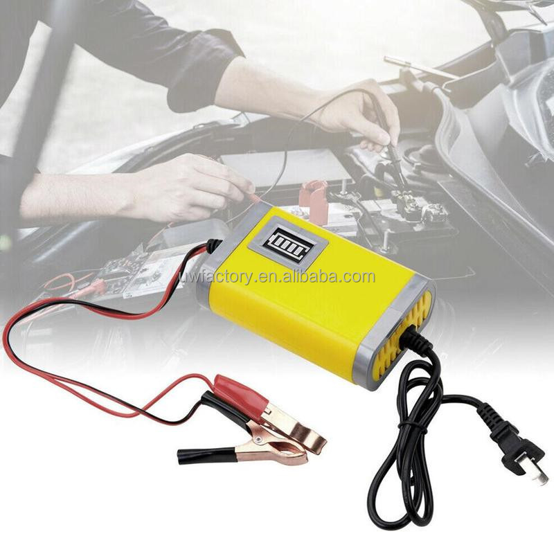12V6a 7A 8A 10A Automatic Pulse Repair Lead Acid Battery Charger with LCD Display Private Mold and OEM/ODM Accepted