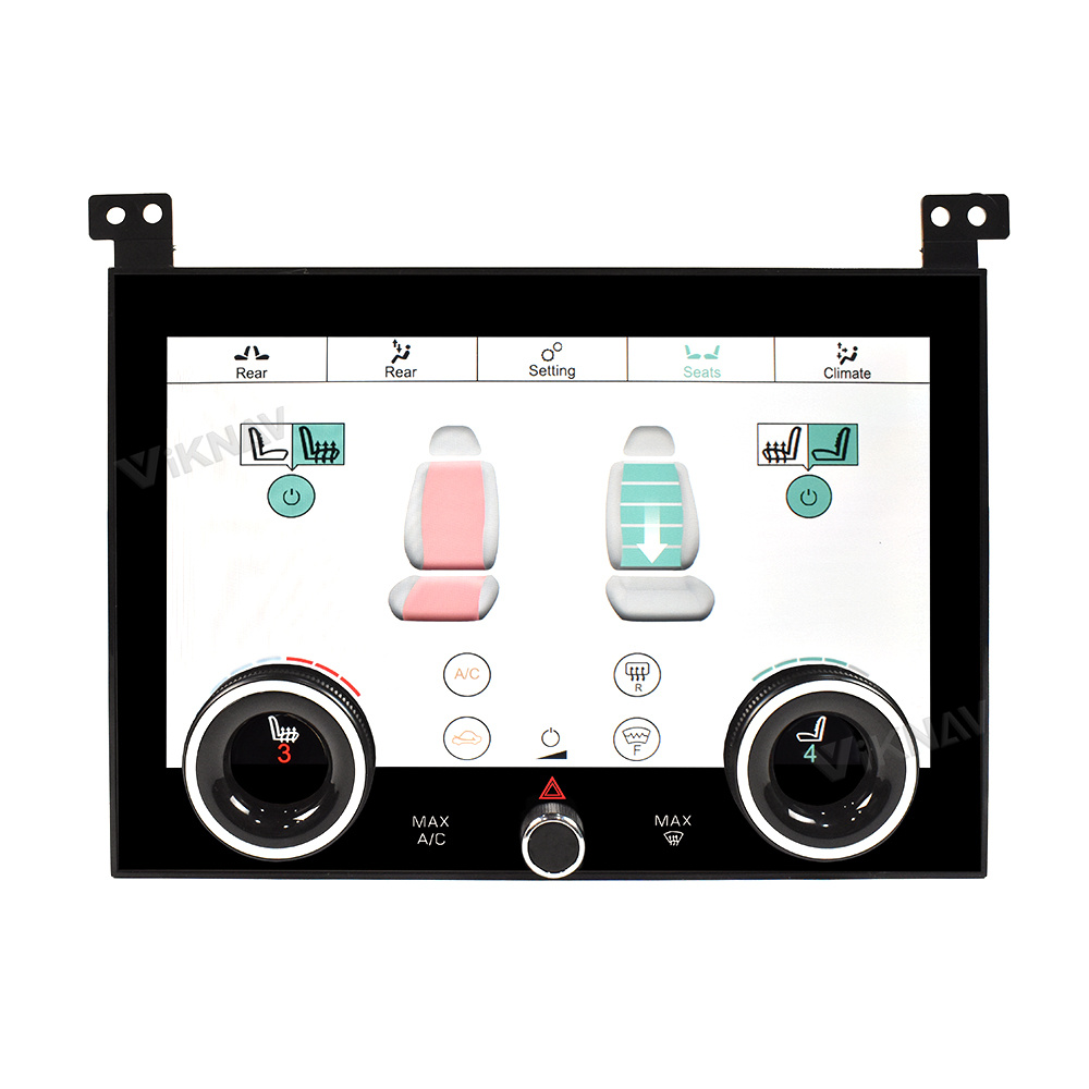 Double Din Range Rover Android Head Unit Car Radio Player AC Panel