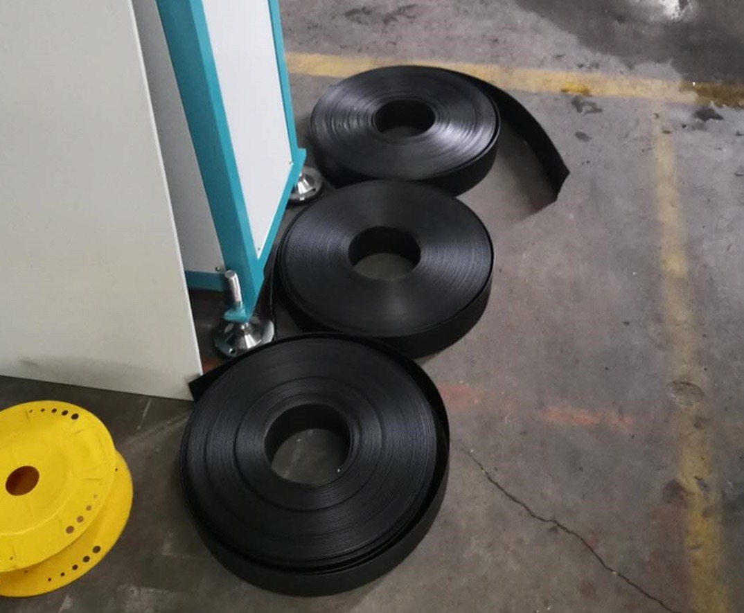 25M*2.5M*3.5M Plastic Coated Geo Strap Band Production Line Geo Strap Making Machine