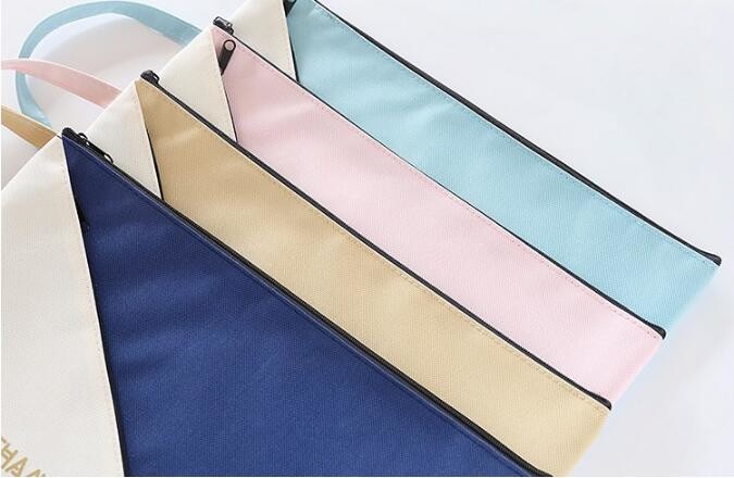 Professional Cosmetic Bag Canvas Zipper Pouch Wholesale, Private Label Makeup Bag, Canvas Bag with Zipper bagplastics