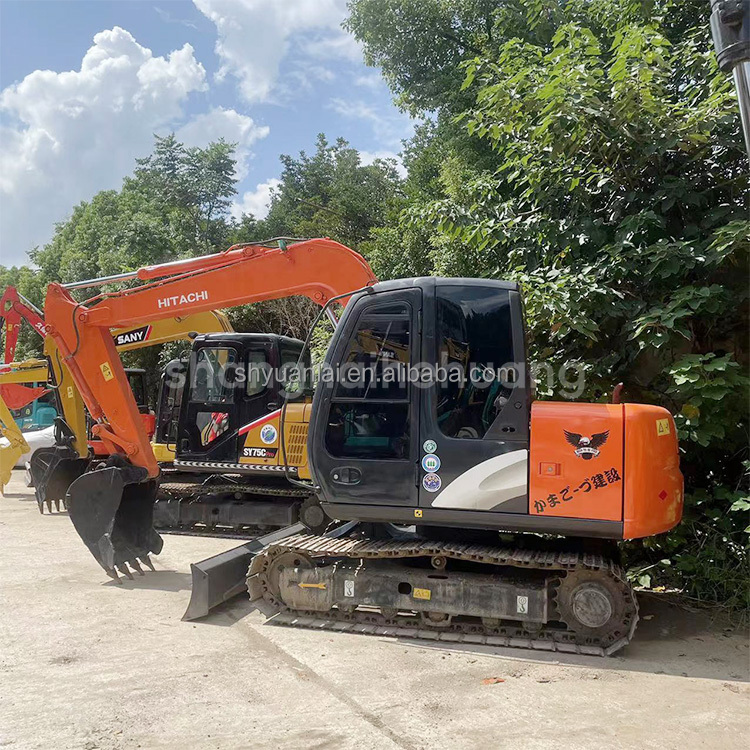 Low-Priced Second-Hand Hitachi Excavators with 7T Capacity and ISUZU Engine