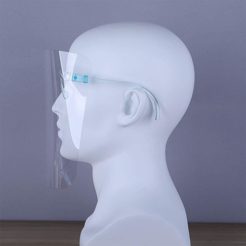 Eye Glasses Full Cover Plastic Clear Face Shield Visor