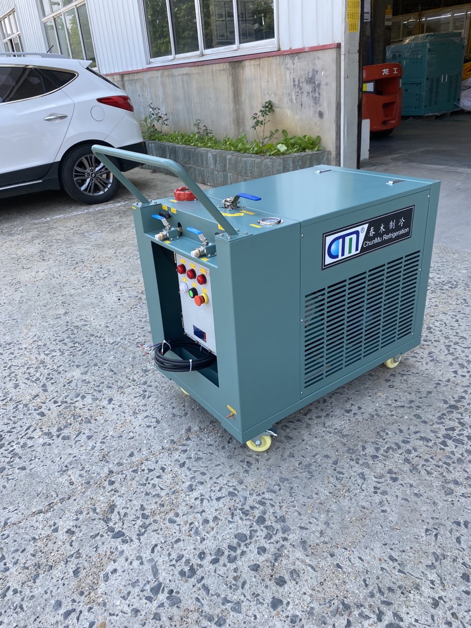 freon r32 gas recovery machine 3HP oil less air conditioning recovery pump R1234yf R290 explosion proof recovery station