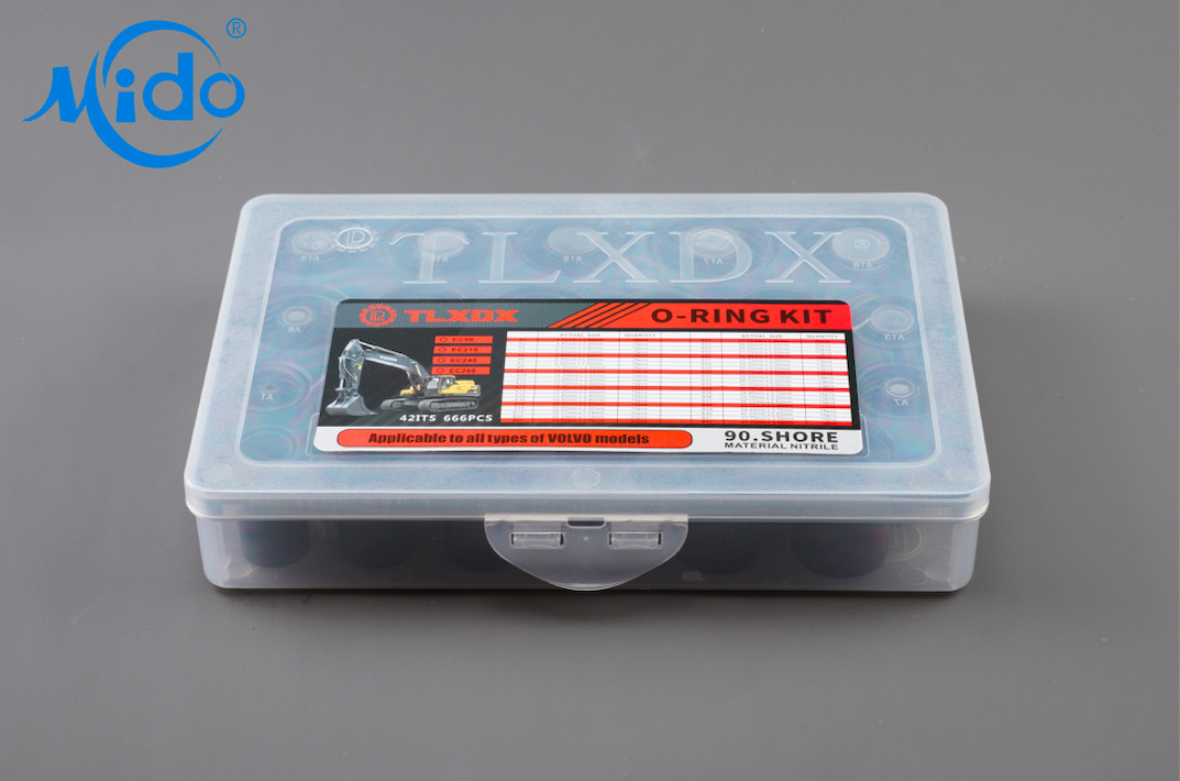 EC O Ring Box Set , NBR Repair O Ring Kit Oil Resistance