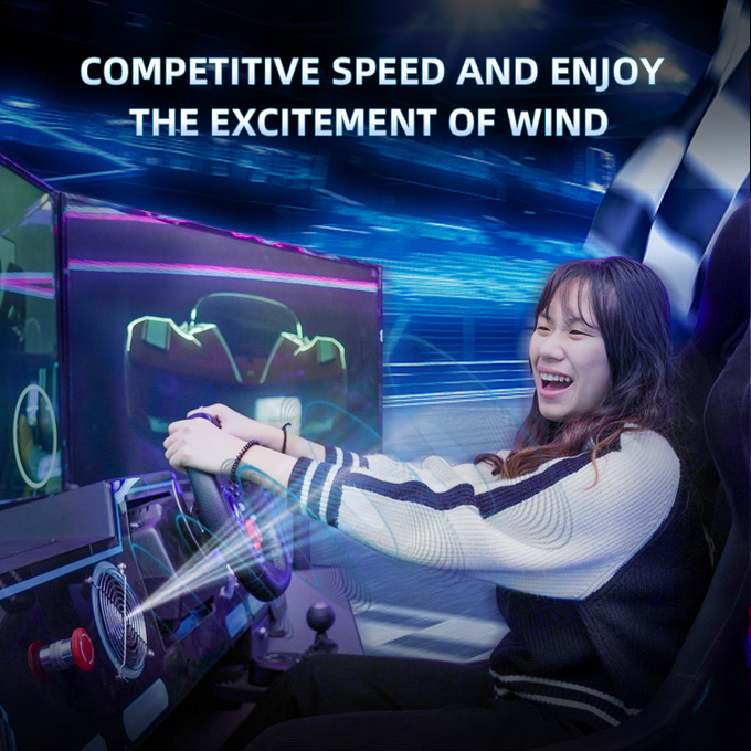 9d Vr 6 Dof Racing Car Simulator Virtual Reality Arcade Game Machine With 3 Screen