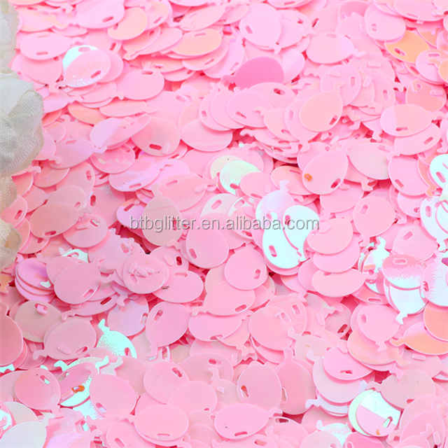 10mm Metallic Sequin Balloons 12 Inch Balloon Shape Glitter Sequins for Nail Beauty Products