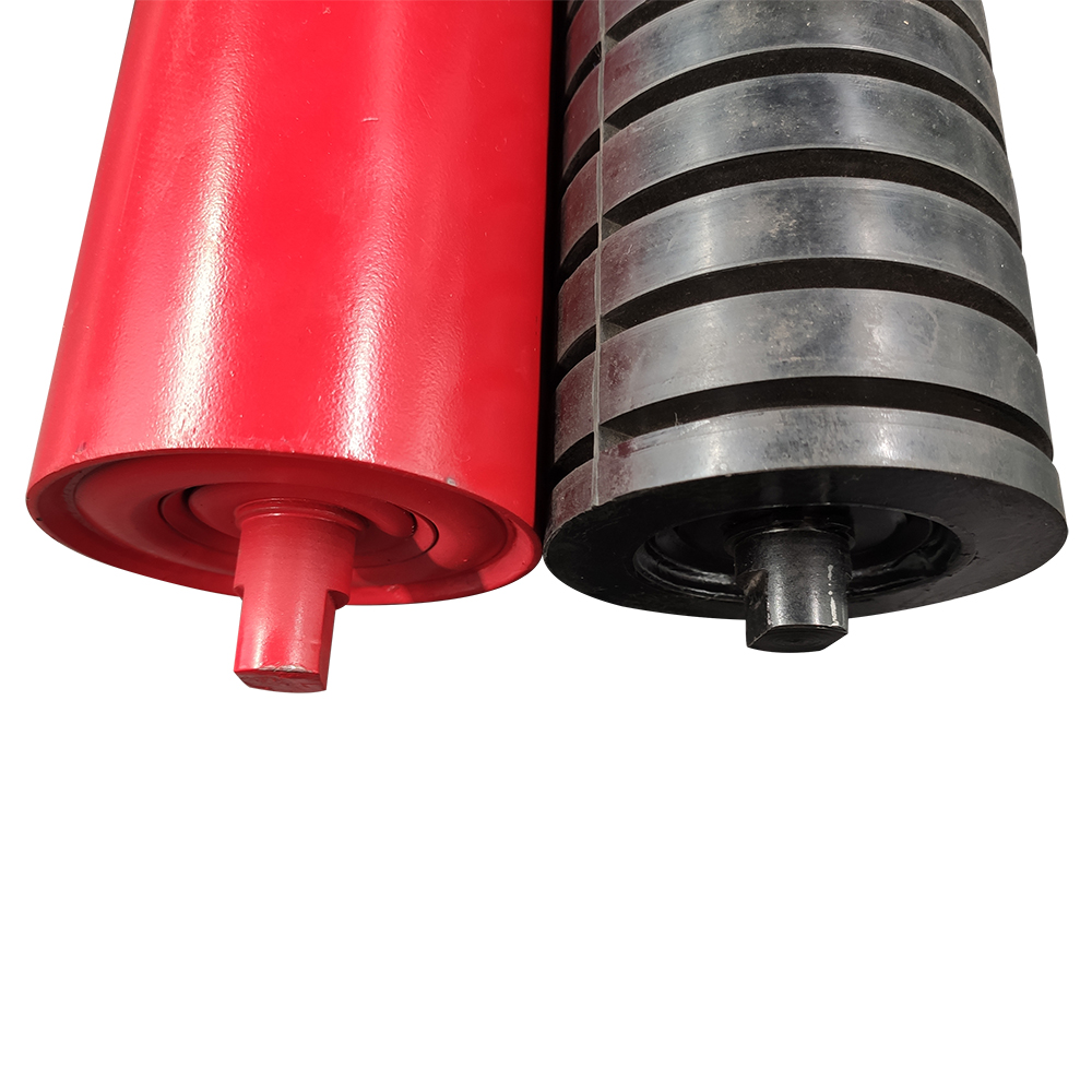 Video Technical Support Heavy Duty Conveyor Buffer Idler Roller for and Aging Resistance