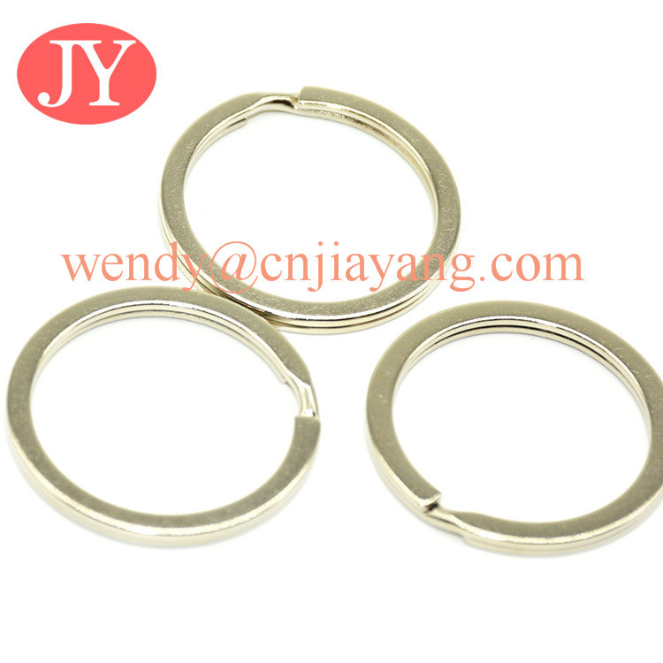 jiayang nickle color high quality aperture key ring parts